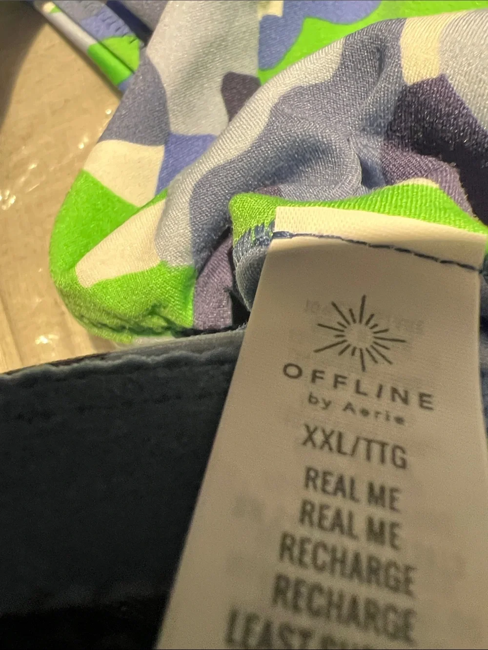 Aerie Offline Exercise Legging Bralette Set XXL top and XL 7/8 Short NEW